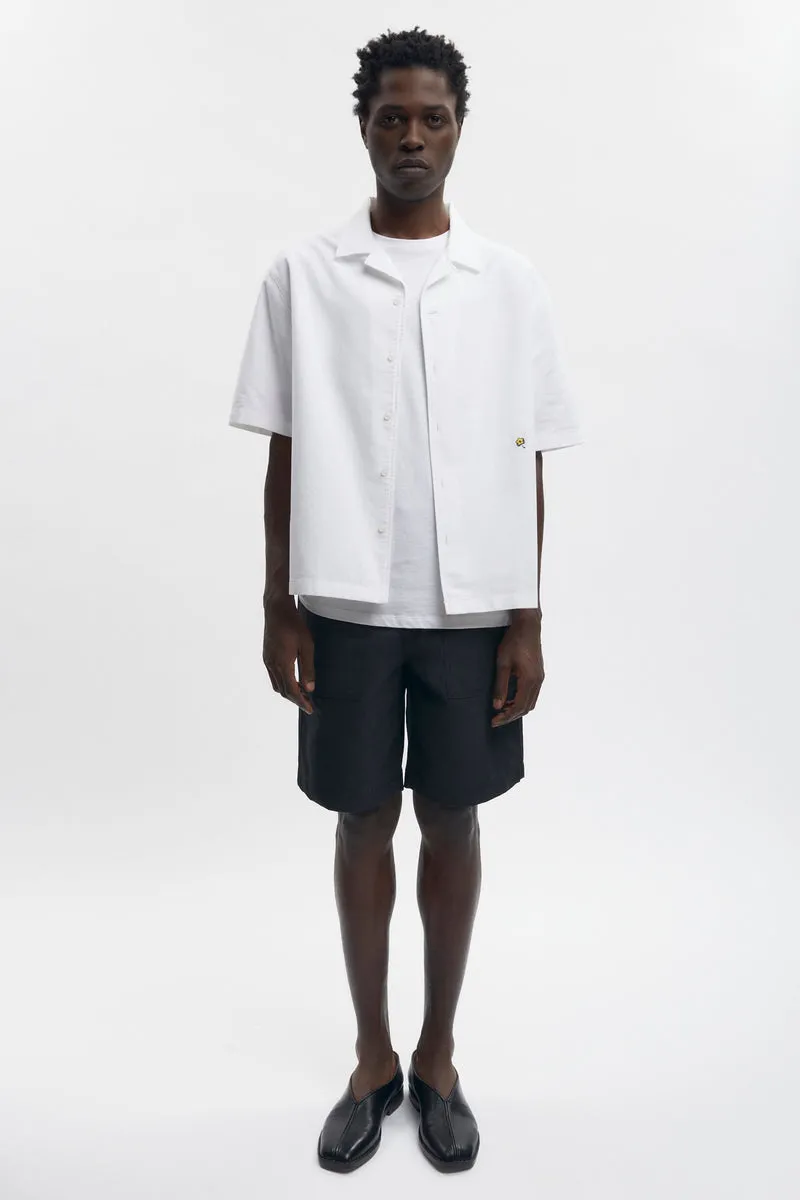 Men's Half Zip Shirt in Marshmallow 8