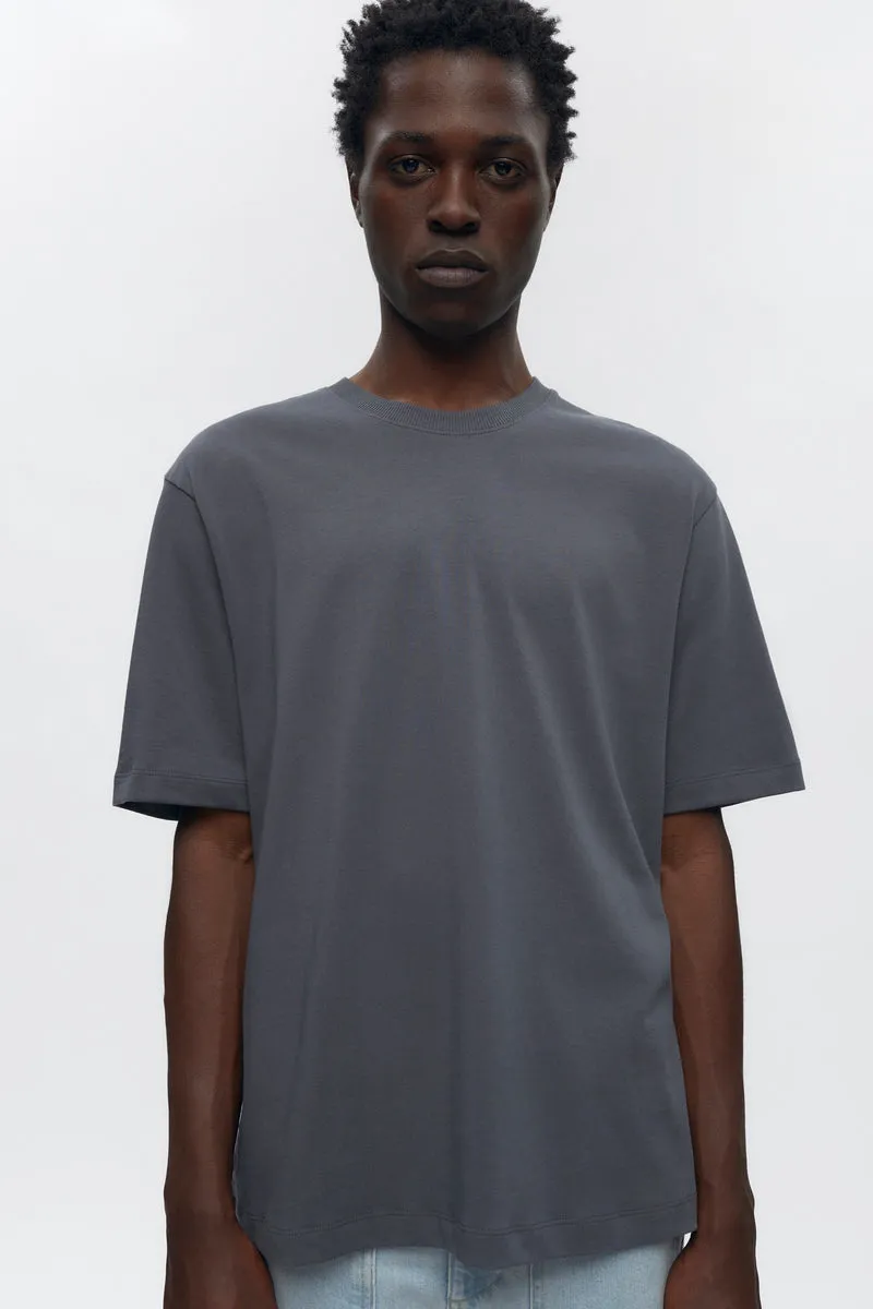 Men's Open Knit Shirt in Coffee Bean Melange 8