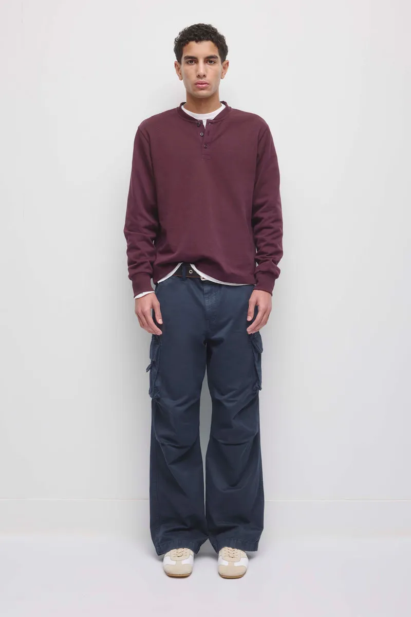 Men's Slub Henley in Birch 8