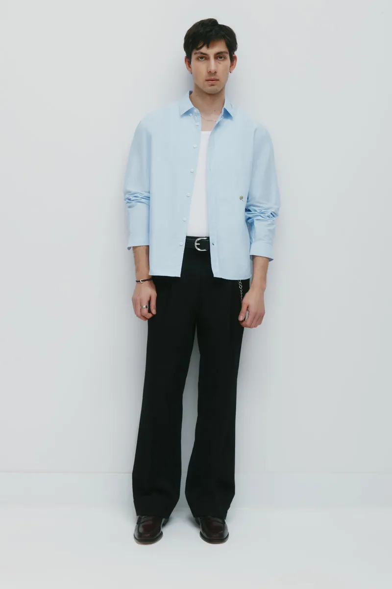 Men's Stand Collar Jacket in Carmine 7