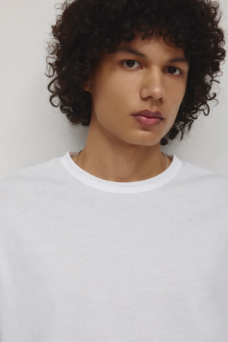Men's Superfine Longsleeve in White 5