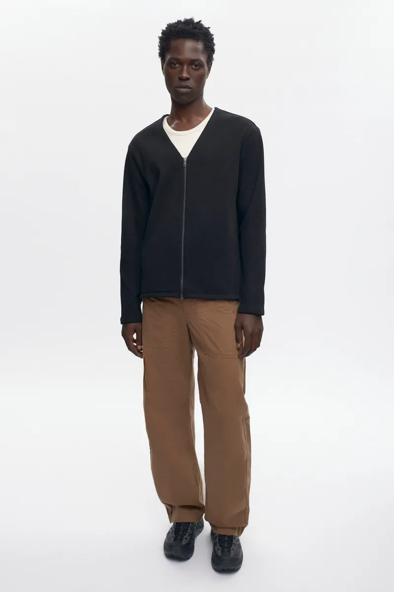 Men's Thebes Cardigan in Black 2