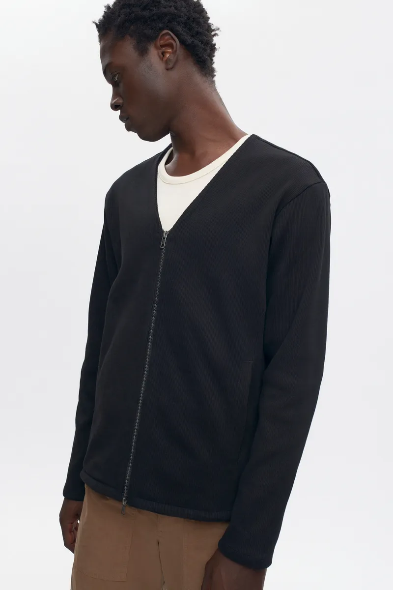 Men's Thebes Cardigan in Black 3