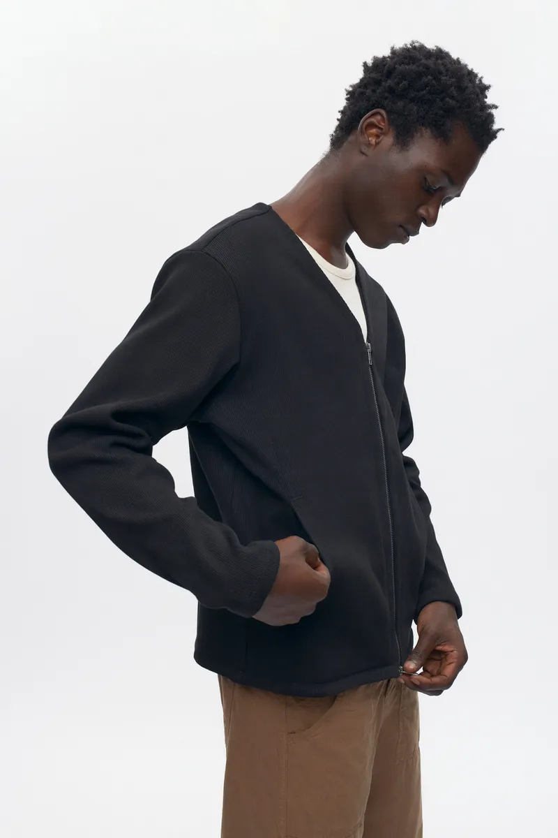 Men's Thebes Cardigan in Black 5