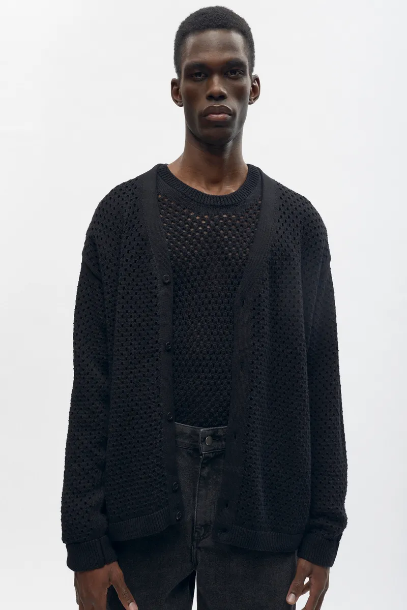 Mina Cardigan in Black 3