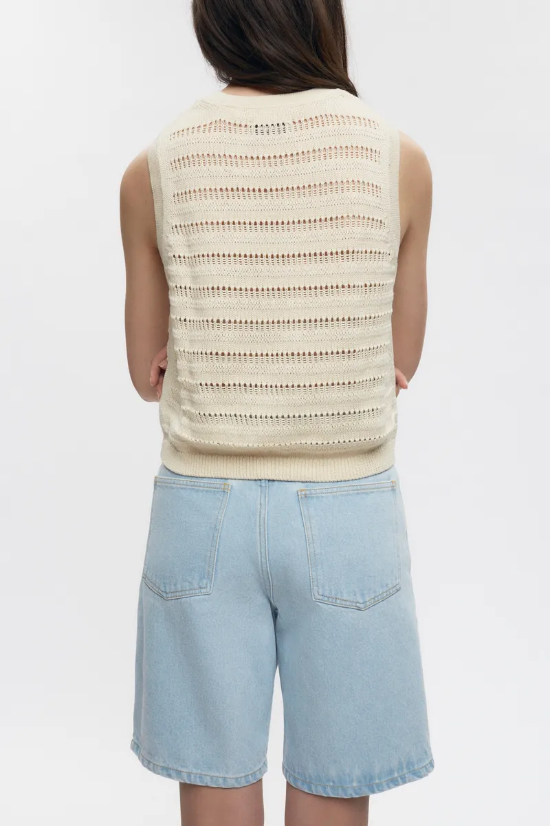 Women’s Acacia Knit Tank in Natural 4