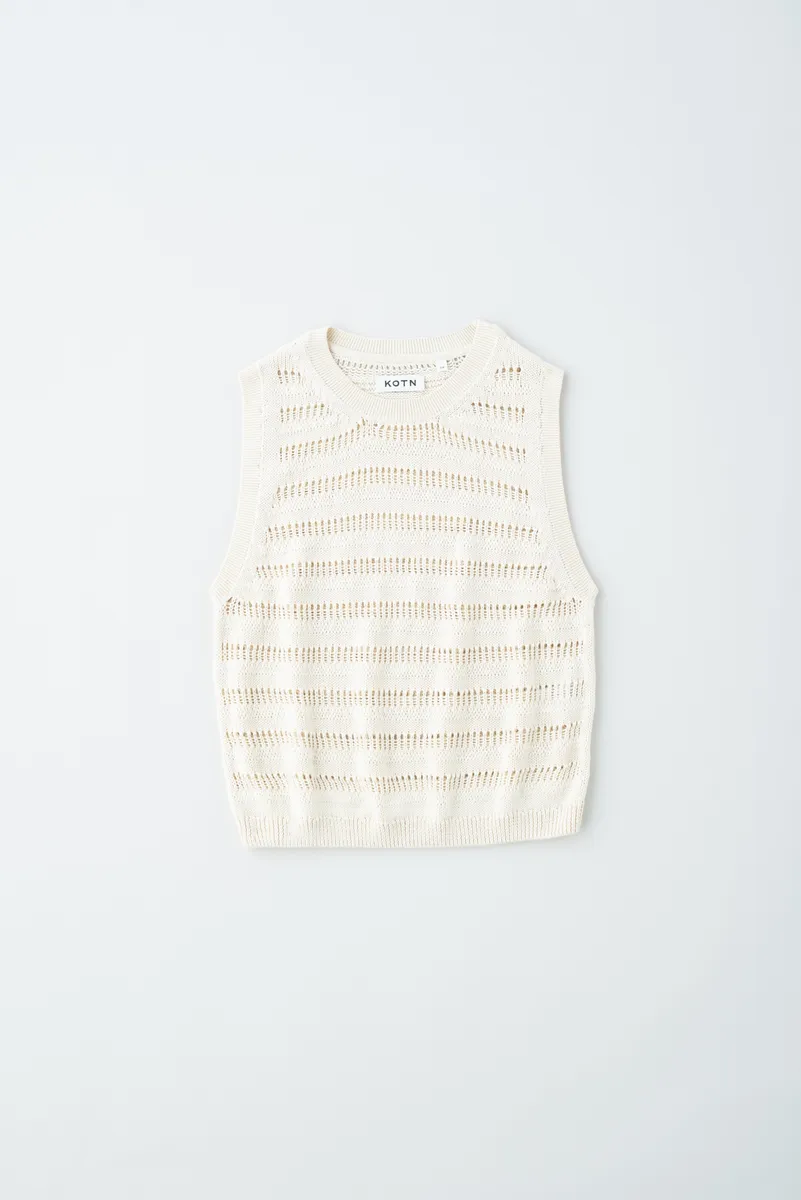 Women’s Acacia Knit Tank in Natural 6