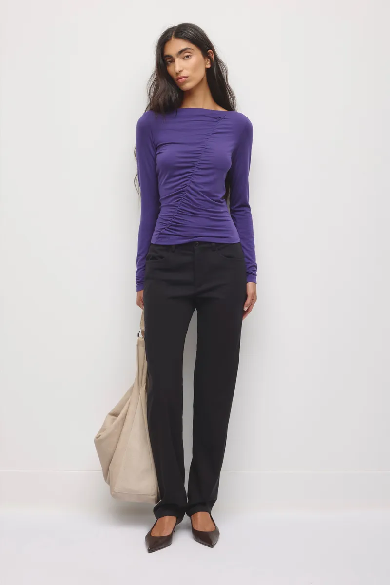 Women's Basima Longsleeve in Deep Purple 2