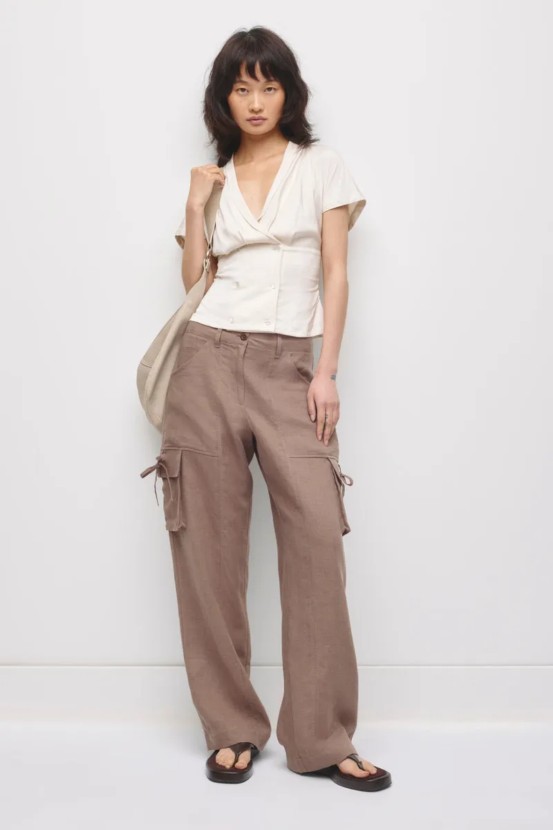 Women's Dalia Pointelle Cardigan in White 7
