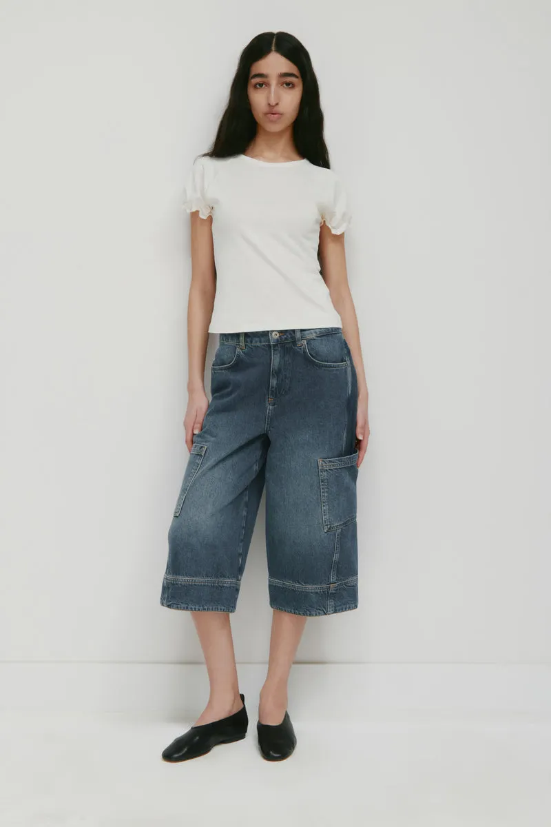 Women's Dalia Pointelle Top in White 7