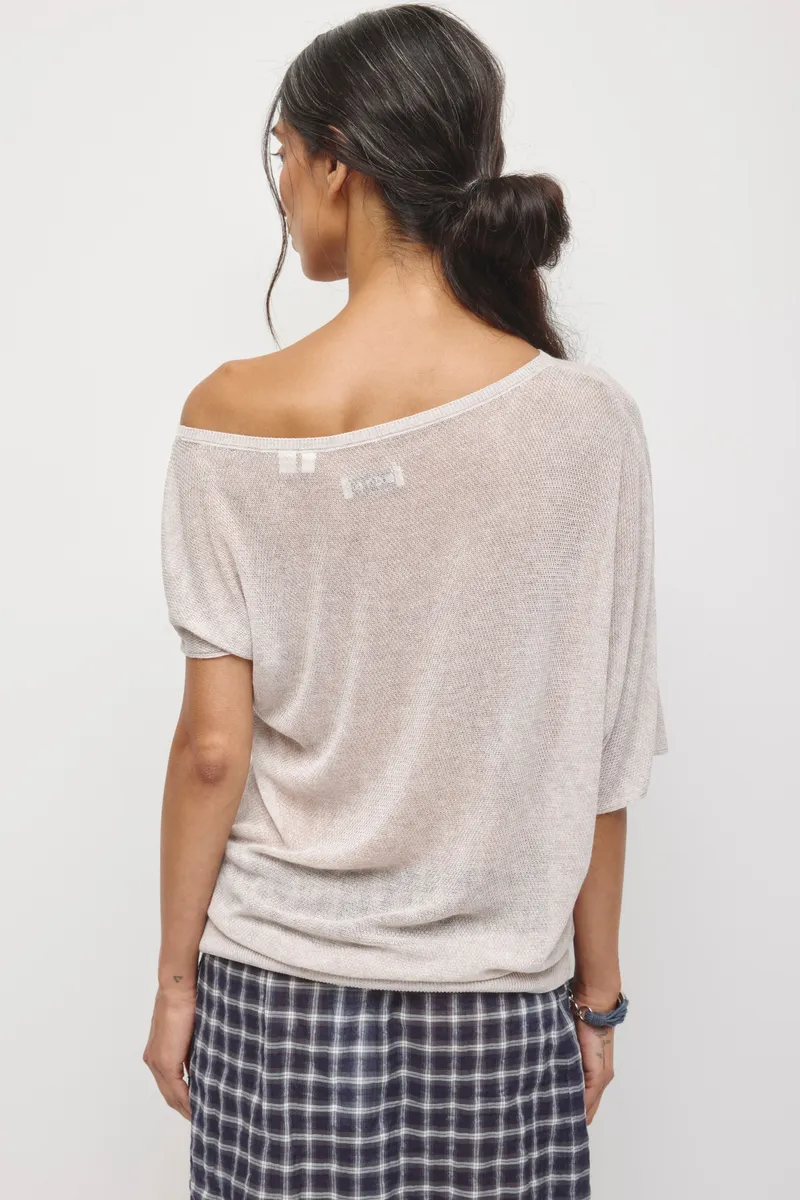 Women's Kenza Asymmetric Sweater in Piedra 4