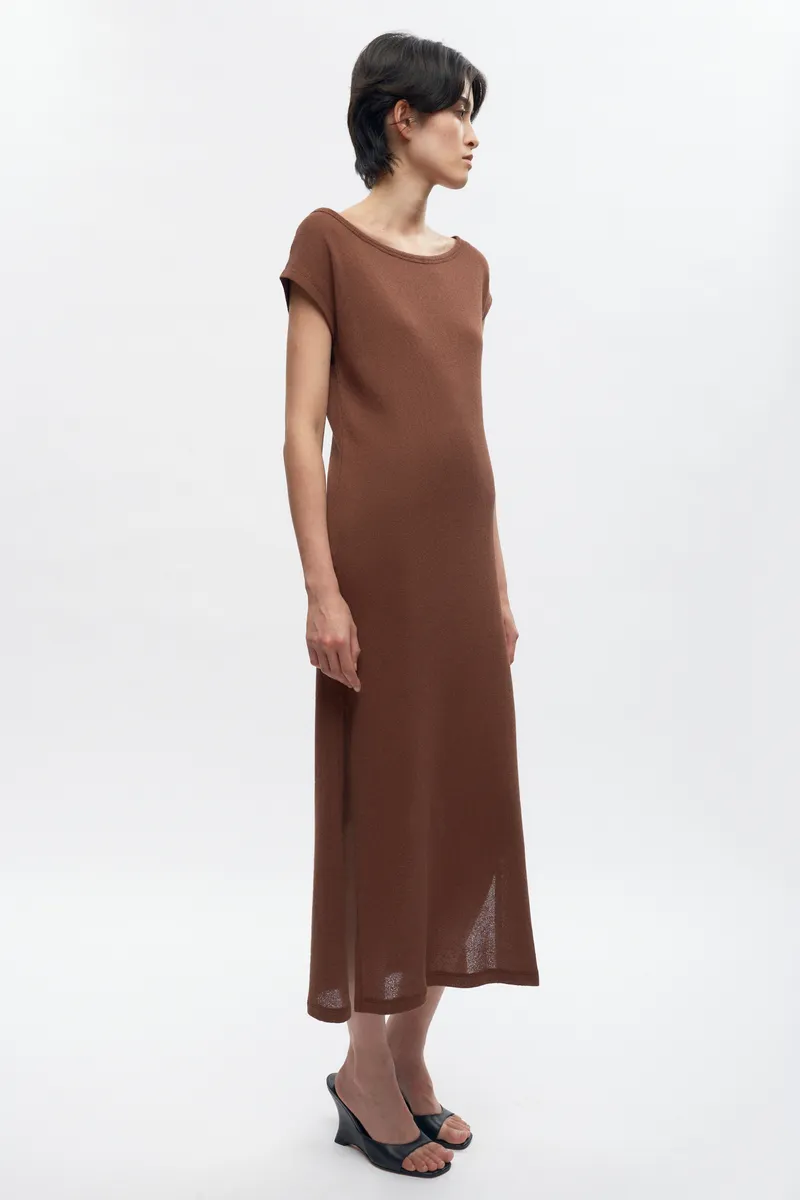 Women's Luxor Jersey Dress in Cappuccino