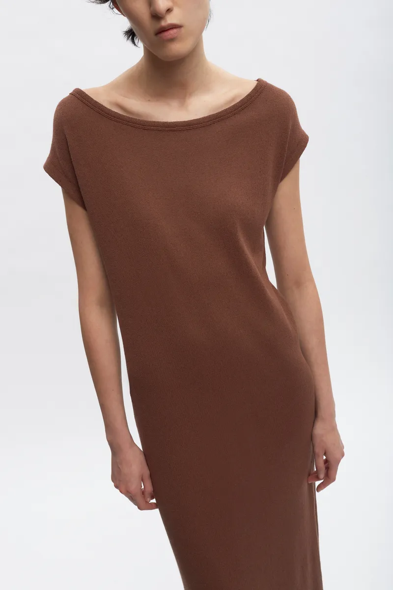 Women's Luxor Jersey Dress in Cappuccino 3