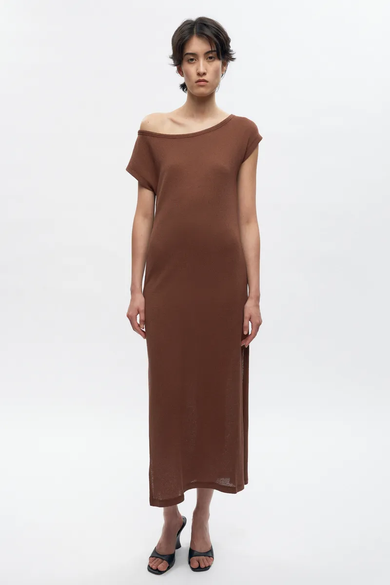 Women's Luxor Jersey Dress in Cappuccino 4