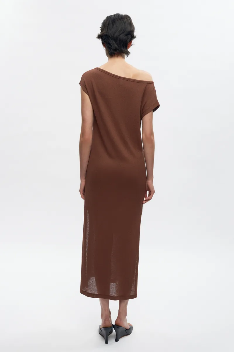 Women's Luxor Jersey Dress in Cappuccino 5