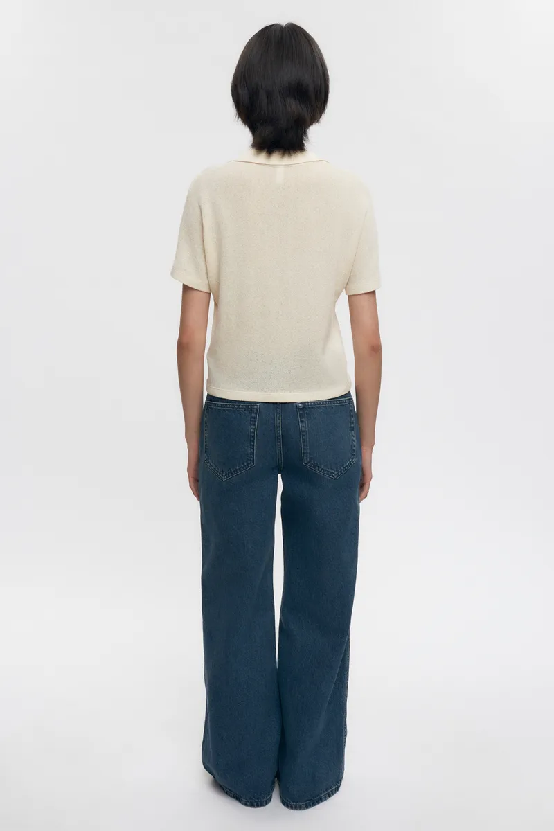 Women's Luxor Jersey Polo in Natural 5