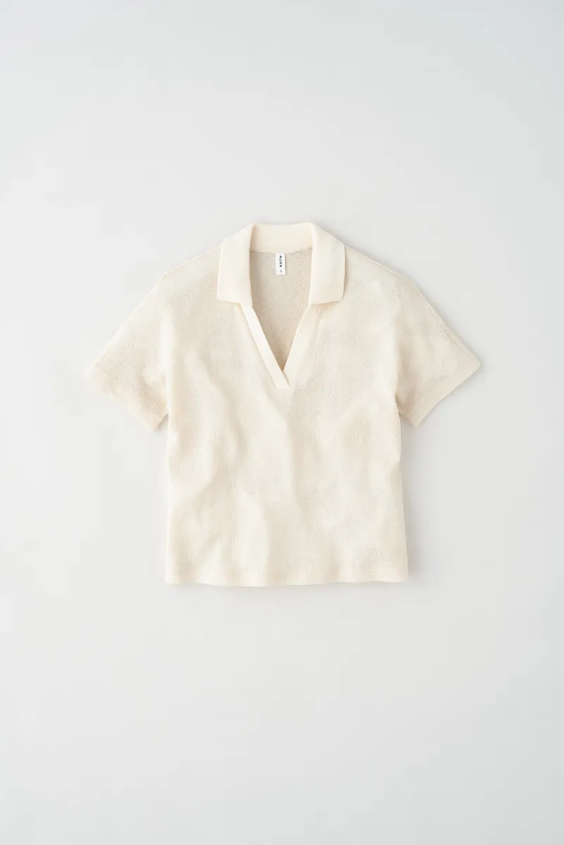 Women's Luxor Jersey Polo in Natural 6