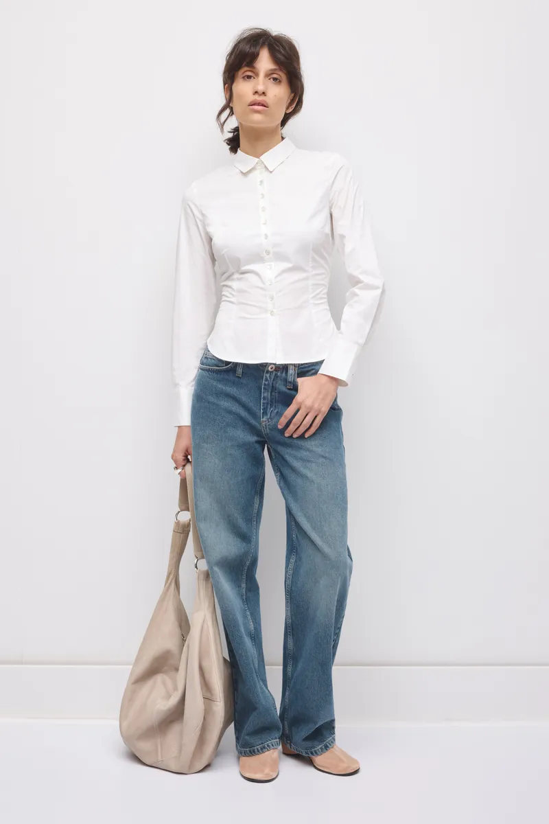 Women's Mahla Fitted Shirt in White