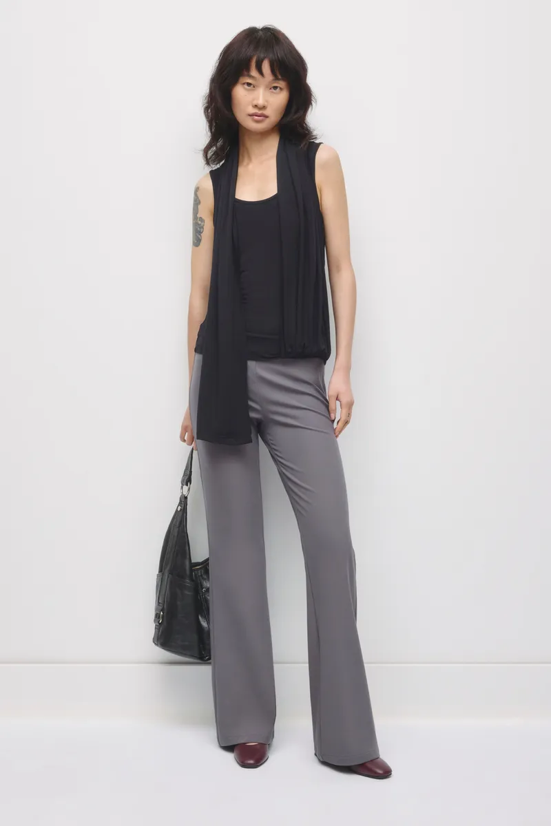 Women's Nayla Scarf Tank in Black 3
