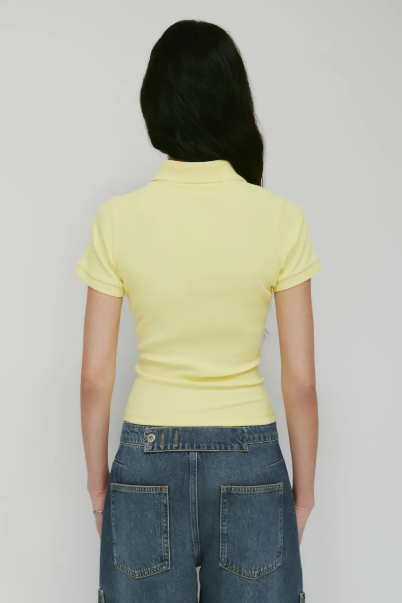 Women's Rib Polo in Sorbet 4