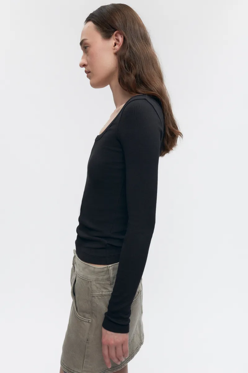 Women's Set Longsleeve in Black 2