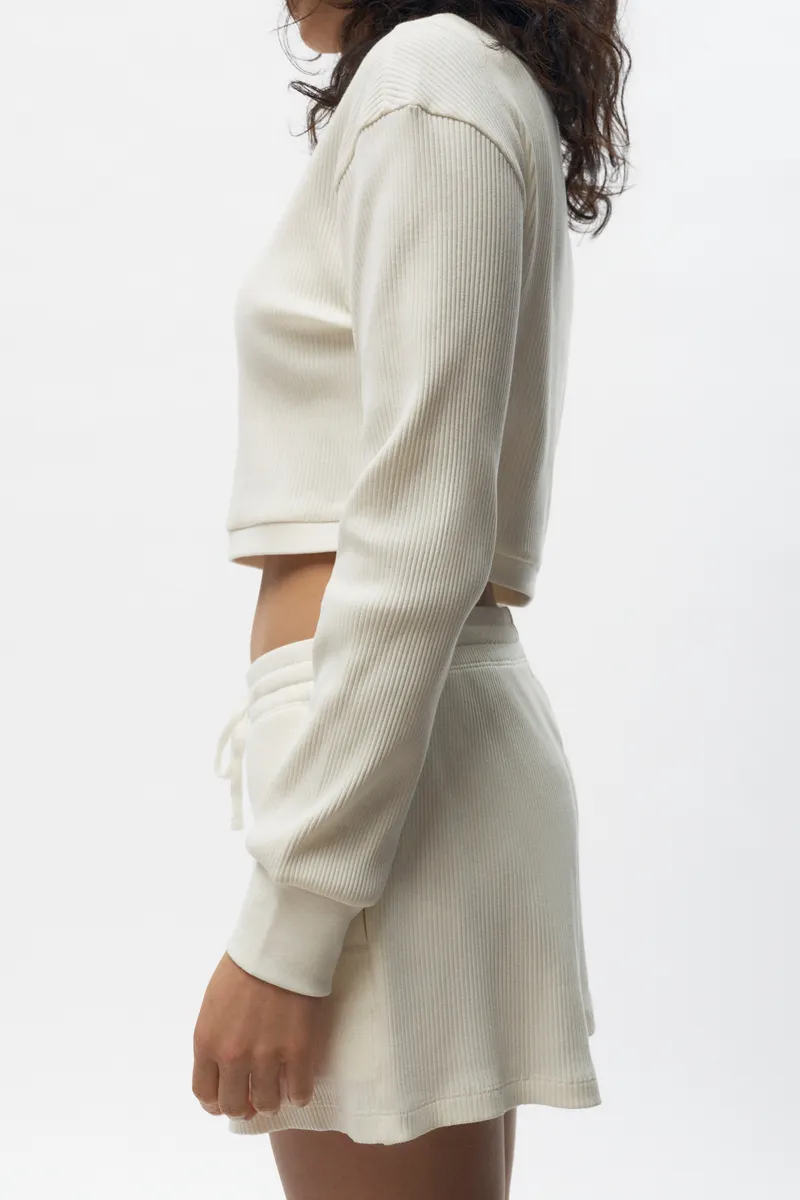 Women's Thebes Longsleeve in Marshmallow 3