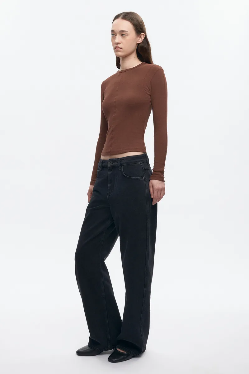 Women's Trace Longsleeve in Cocoa 5