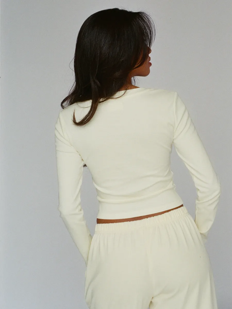 100% organic cotton top - butter yellow 5