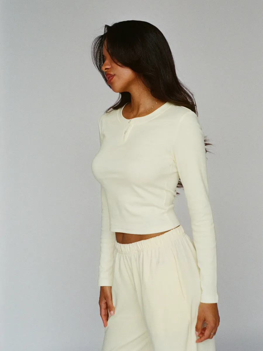 100% organic cotton top - butter yellow 6