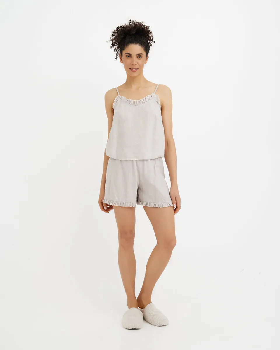 Linen pajama set NAPA in Natural flax