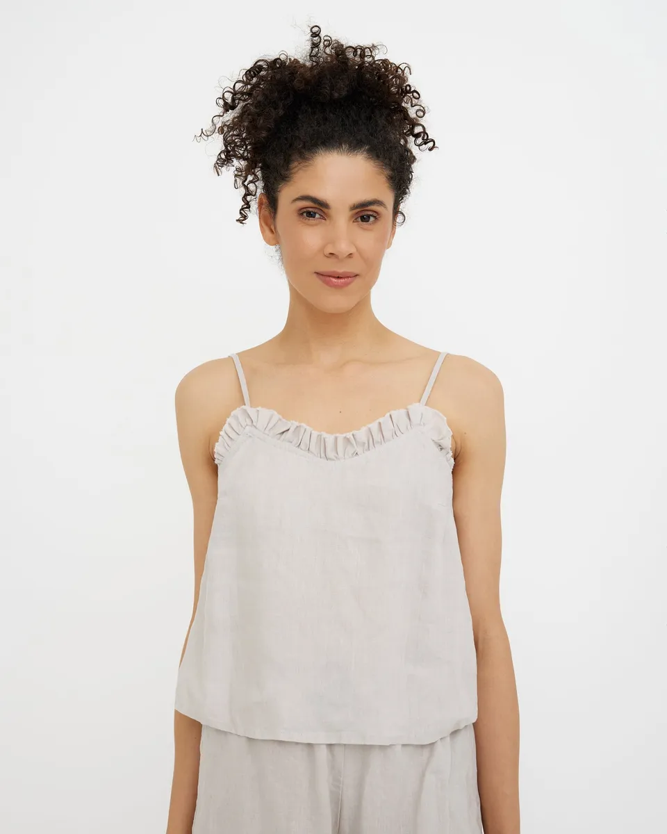 Linen pajama set NAPA in Natural flax 3