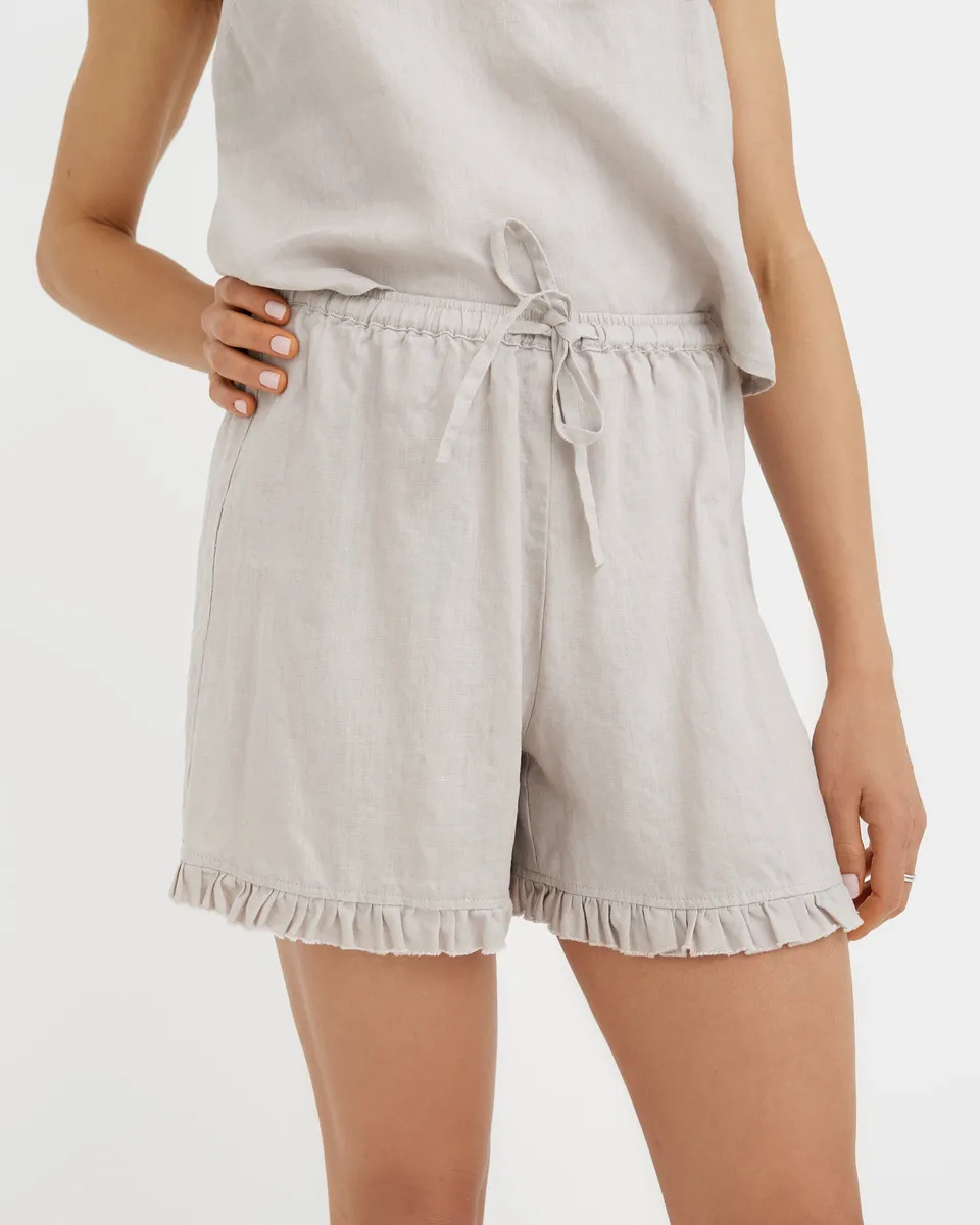 Linen pajama set NAPA in Natural flax 4