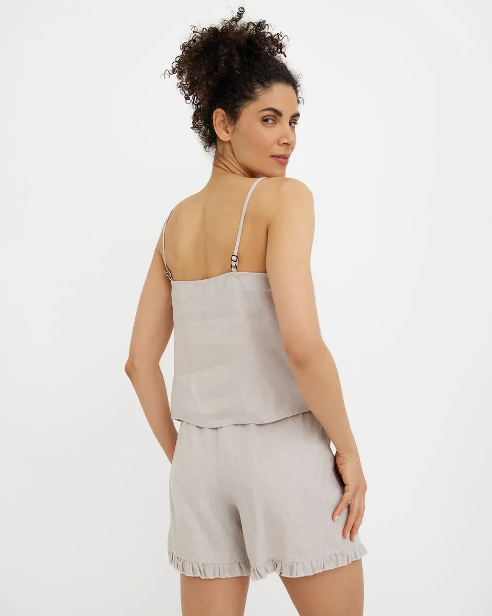 Linen pajama set NAPA in Natural flax 5