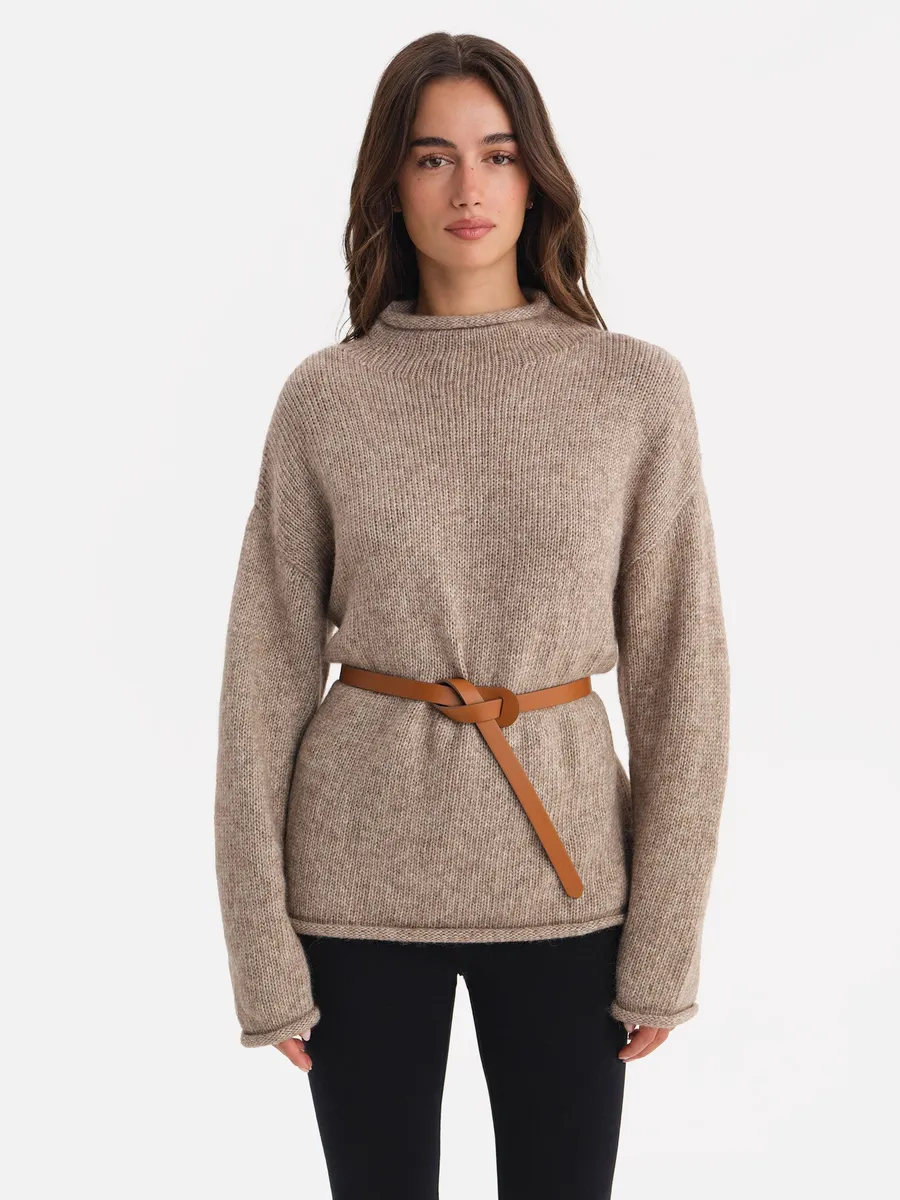 Luxe Alpaca Rollneck Sweater 2