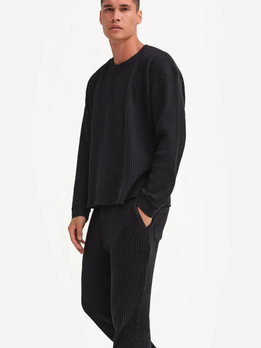 Men's Organic Waffle Crew 7