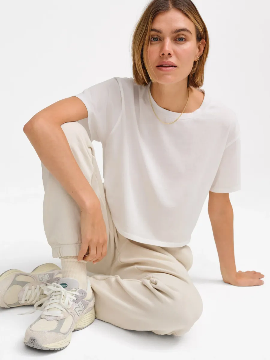 Organic Cotton Relaxed Crop Tee 2