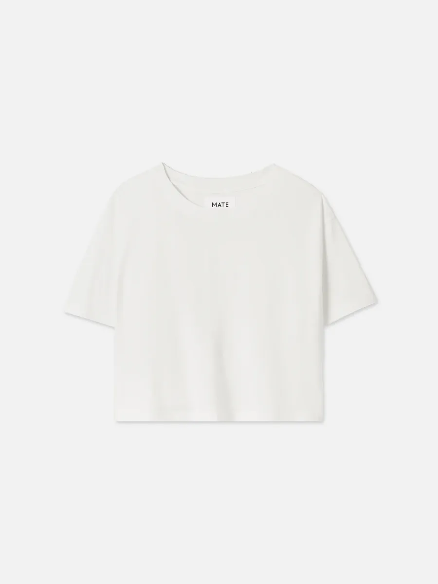 Organic Cotton Relaxed Crop Tee 3