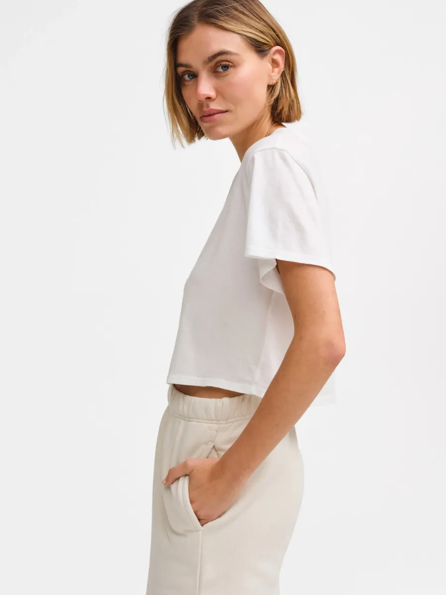 Organic Cotton Relaxed Crop Tee 5