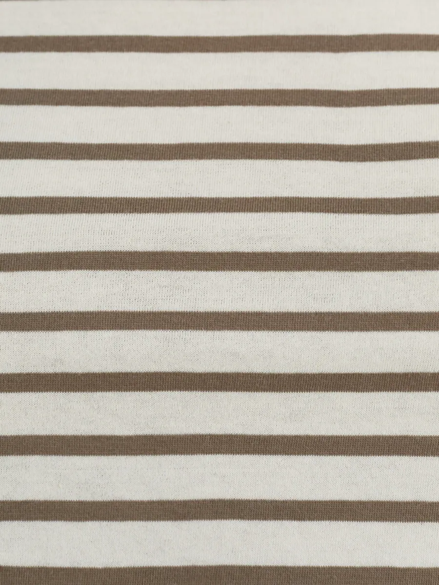 Organic Cotton Striped Shrunken Tee 6