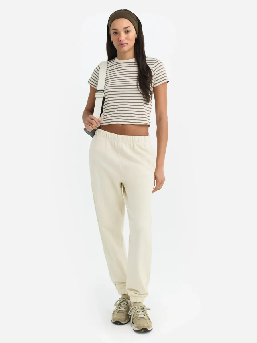 Organic Cotton Striped Shrunken Tee 7