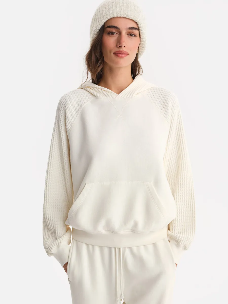 Organic Fleece and Waffle Hoodie 2