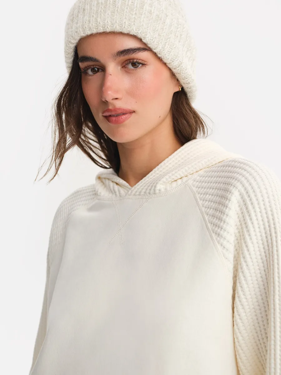 Organic Fleece and Waffle Hoodie 3