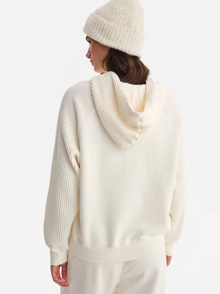 Organic Fleece and Waffle Hoodie 5