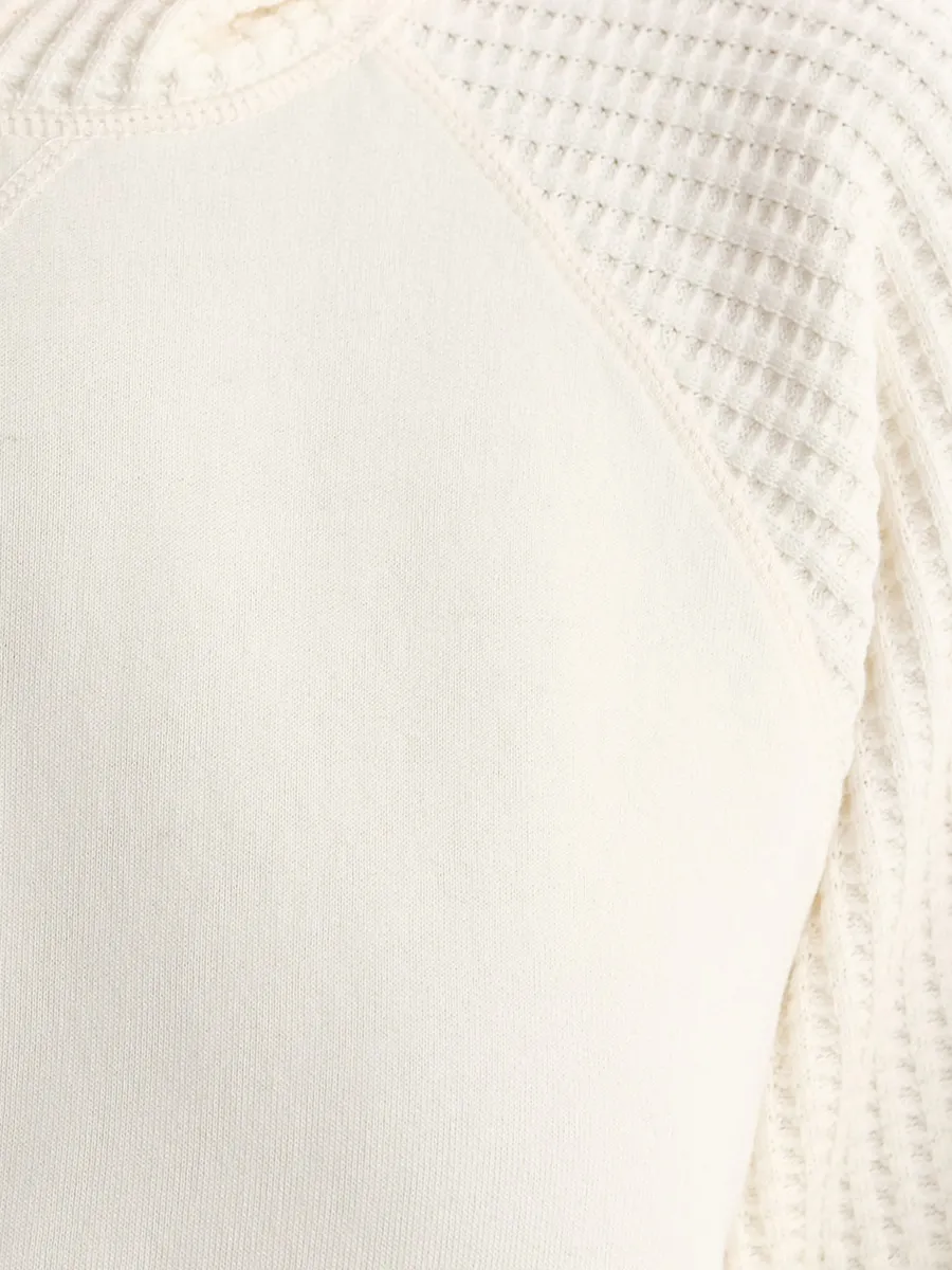 Organic Fleece and Waffle Hoodie 6