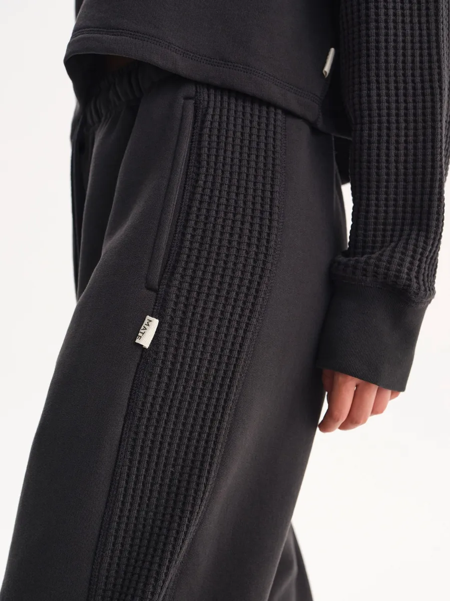 Organic Fleece and Waffle Relaxed Pocket Sweatpant 4