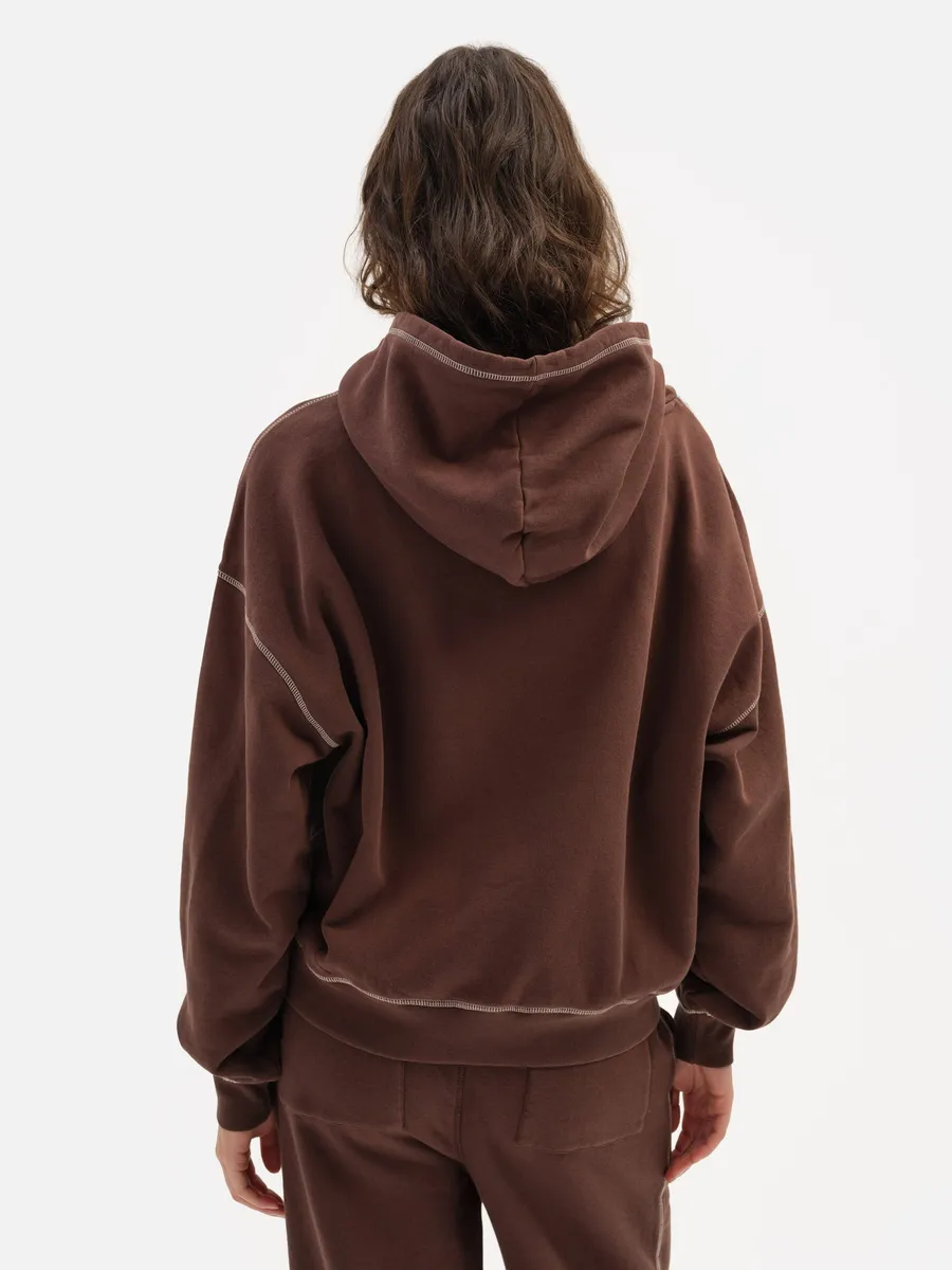 Organic Fleece Contrast Hoodie 5
