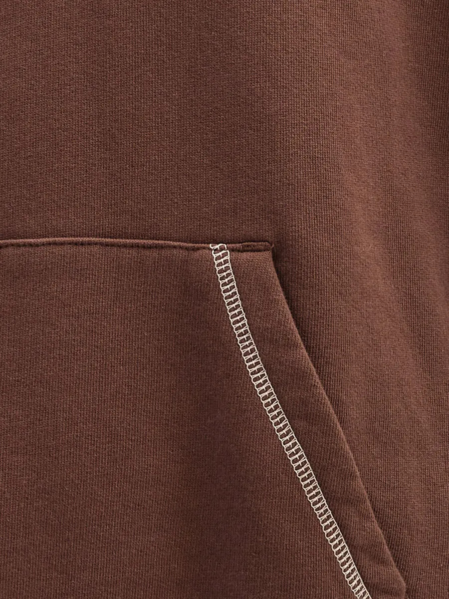 Organic Fleece Contrast Hoodie 6