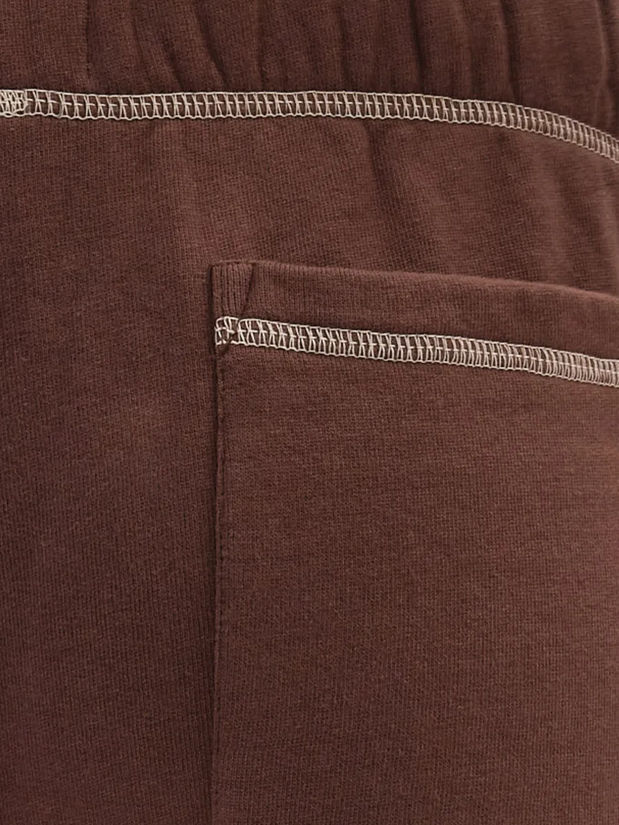 Organic Fleece Contrast Straight Leg Sweatpant 6