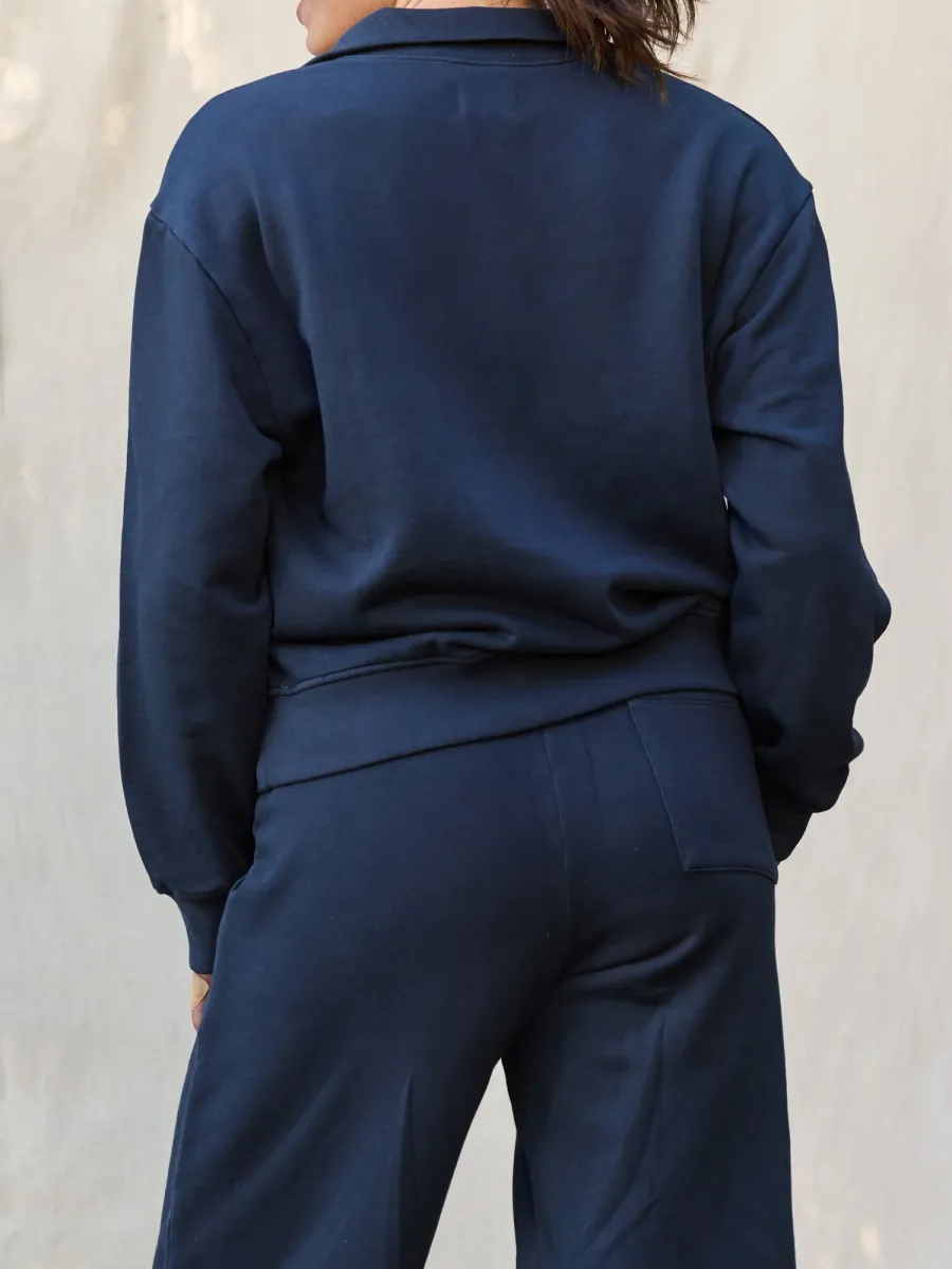 Organic Fleece Quarter Zip Sweatshirt 4