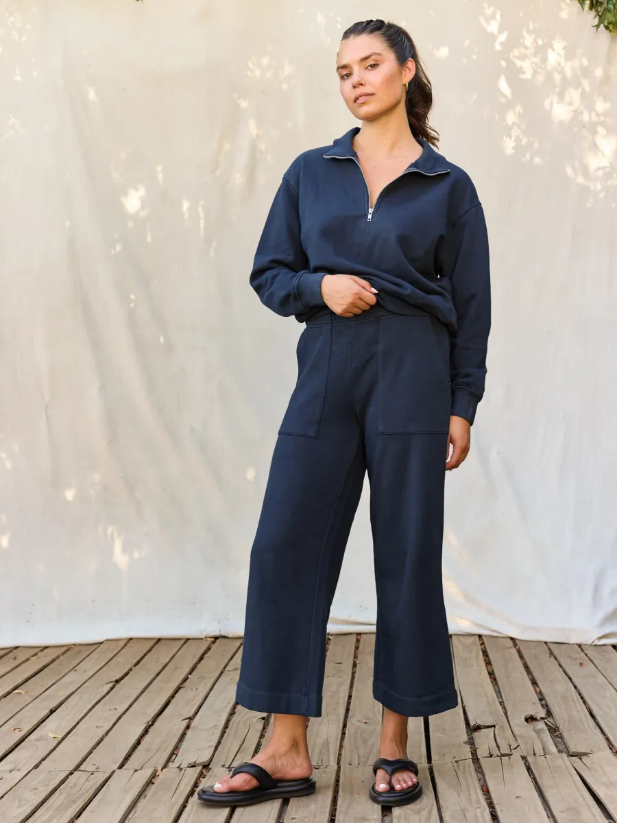 Organic Fleece Quarter Zip Sweatshirt 5